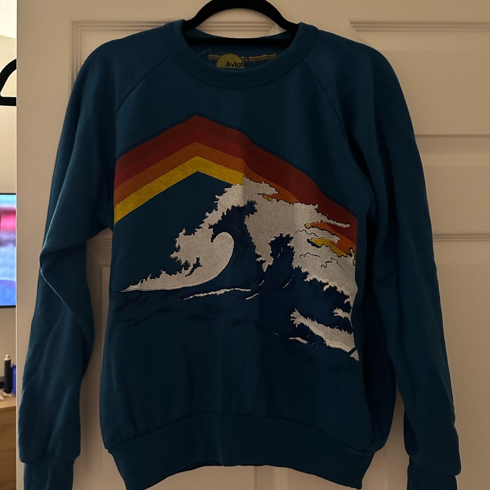 Aviator nation crewneck with front pockets